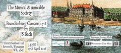 The Musical and Amicable Society Brandenburg Concerti poster